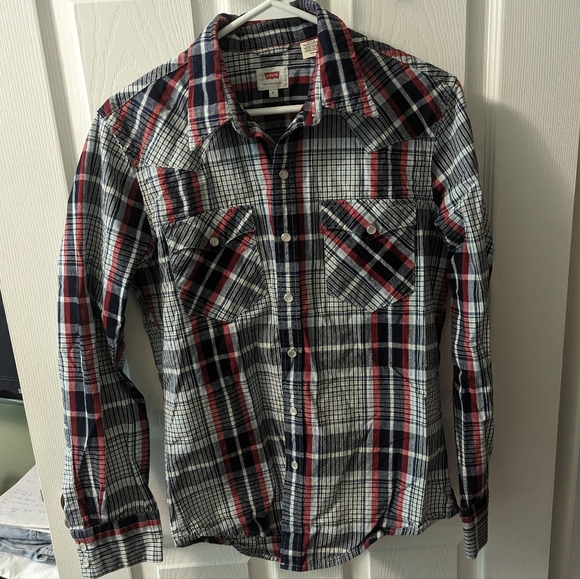 Levi's Men's Plaid Long Sleeve | Size Small - Picture 8 of 8
